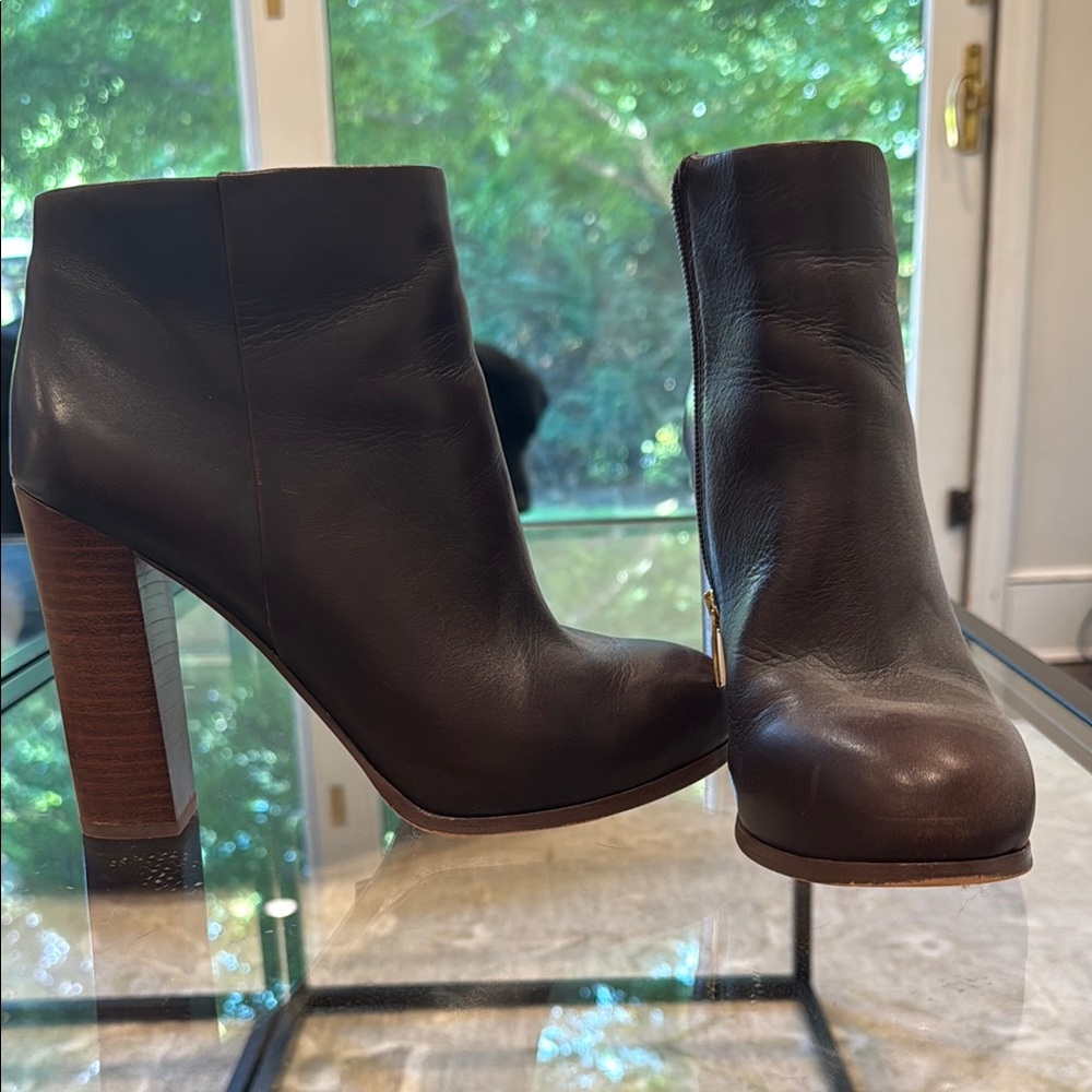 Vincent Canute Brown Leather Ankle Boots size 8